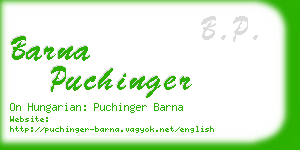 barna puchinger business card